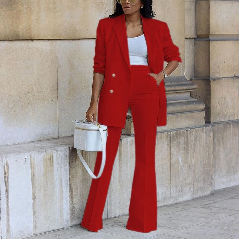 Wide leg Women Suit pants