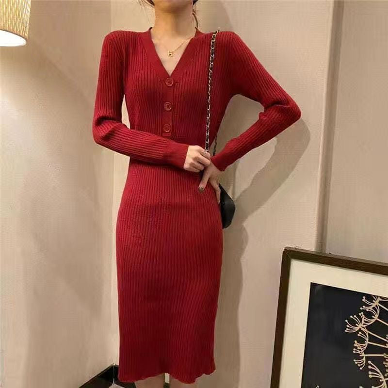 Ribbed Knit Dress 10