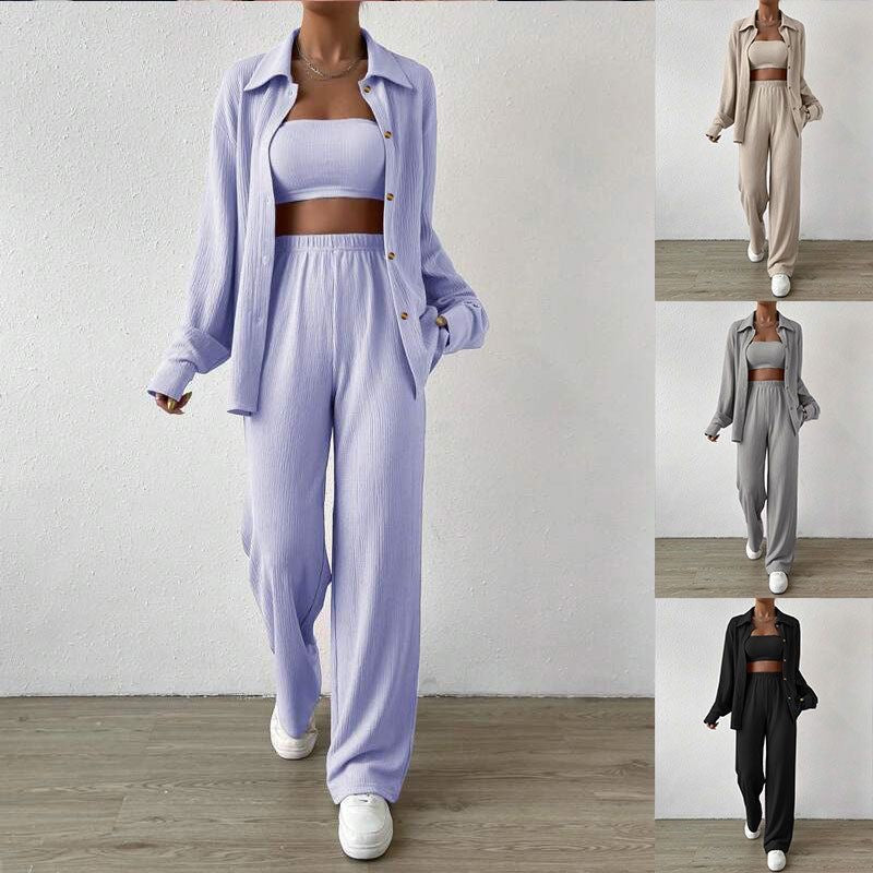 Three-Piece Women Suit  Long-Sleeved