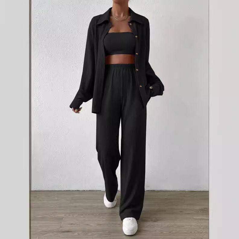 Three-Piece Women Suit  Long-Sleeved