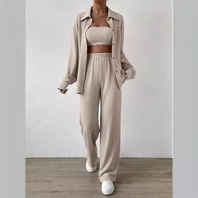 Three-Piece Women Suit  Long-Sleeved