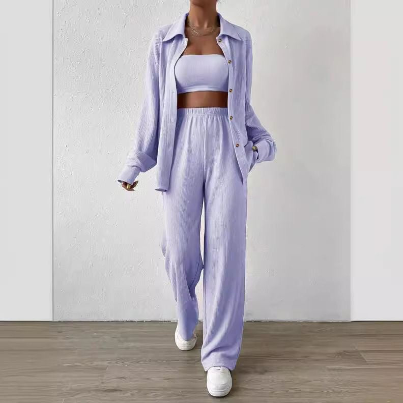 Three-Piece Women Suit  Long-Sleeved