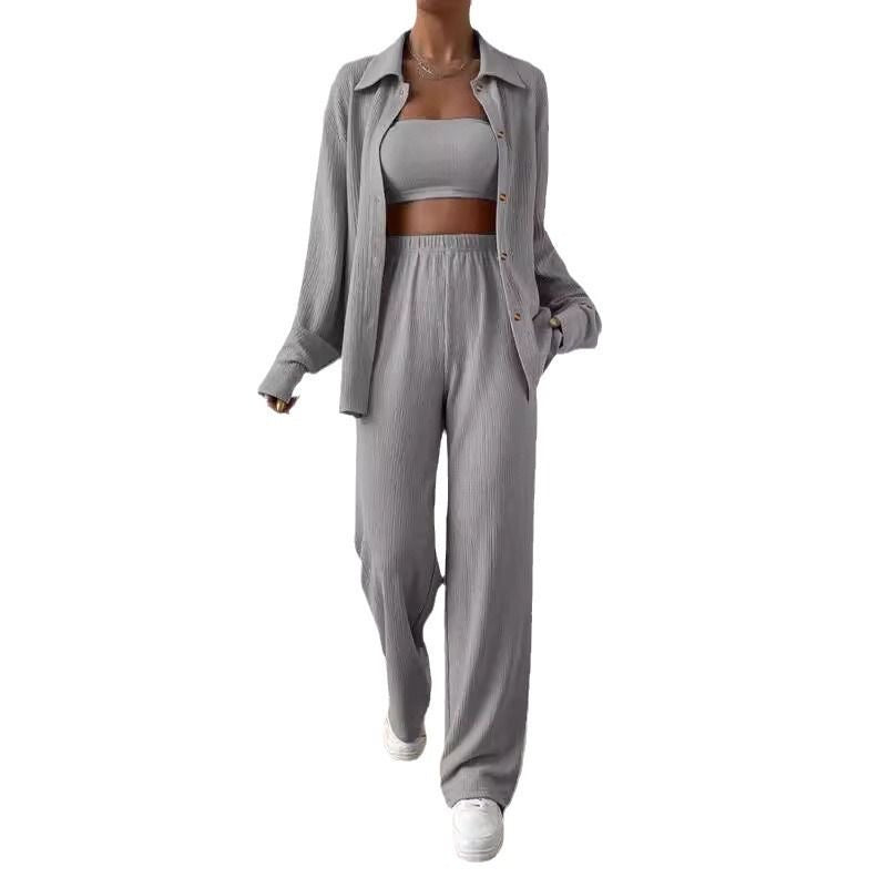 Three-Piece Women Suit  Long-Sleeved