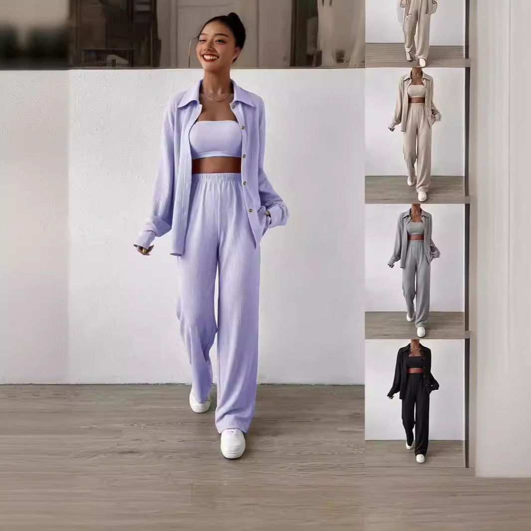 Three-Piece Women Suit  Long-Sleeved