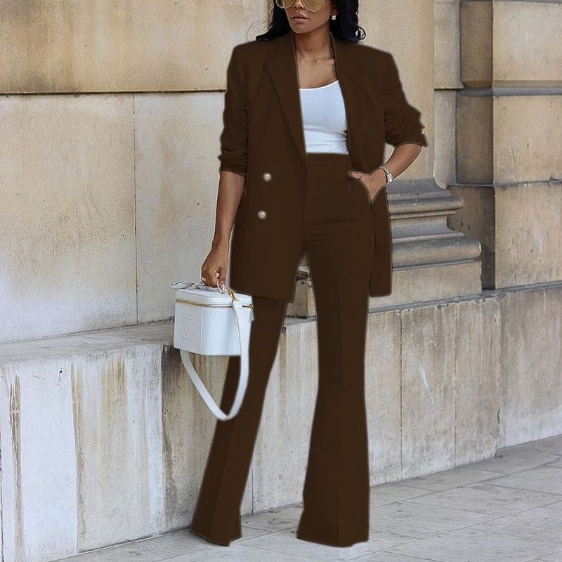 Wide leg Women Suit pants