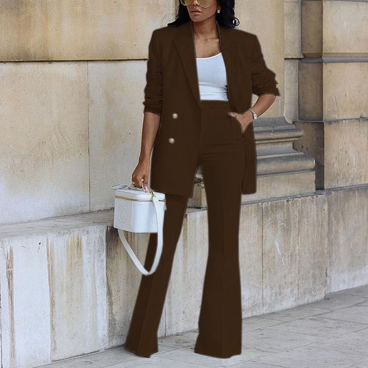 Wide leg Women Suit pants
