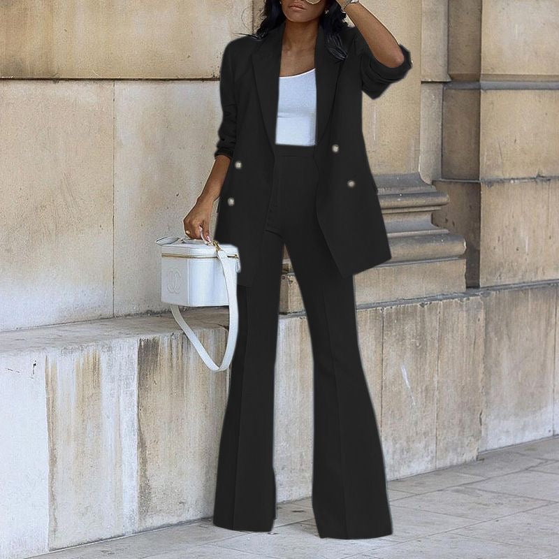 Elegant White Two-Piece Suit