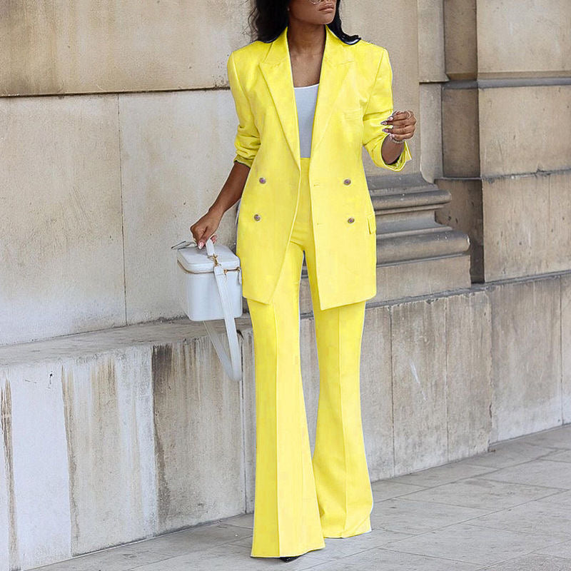 Wide leg Women Suit pants
