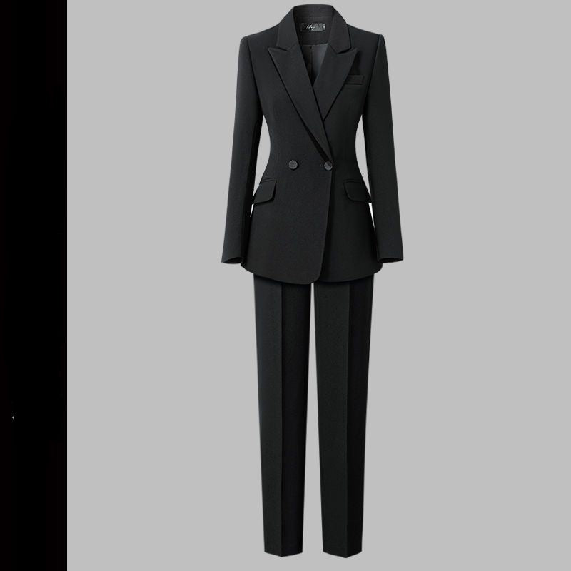 Double-breasted Flared Suit