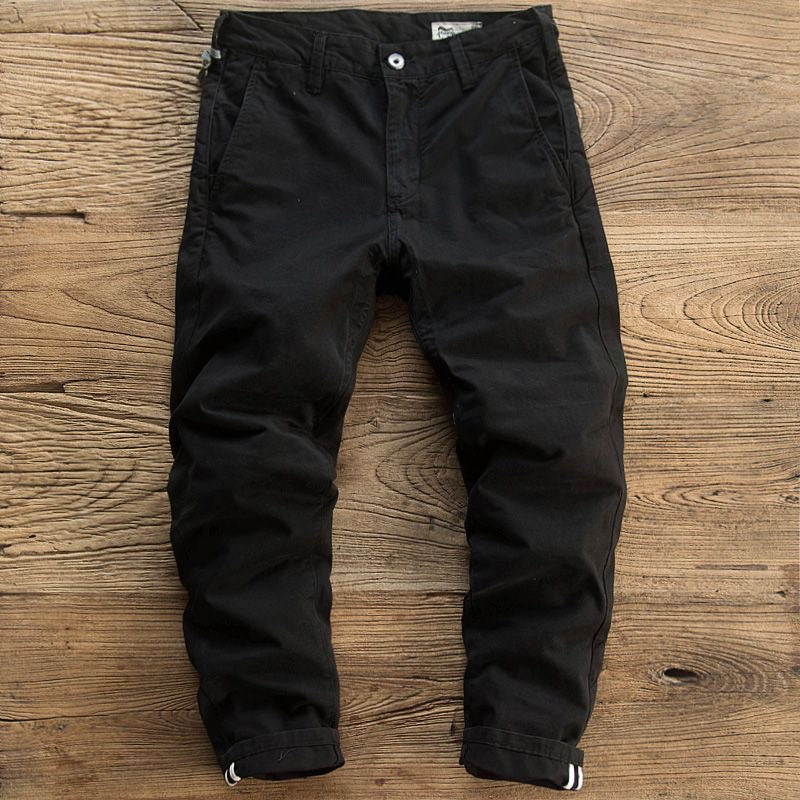 Thickened cotton khaki Trouser