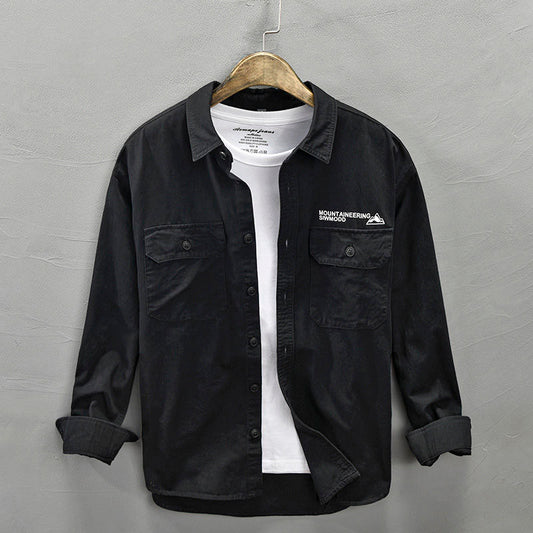 Multi-Pocket Casual Shirt Coat